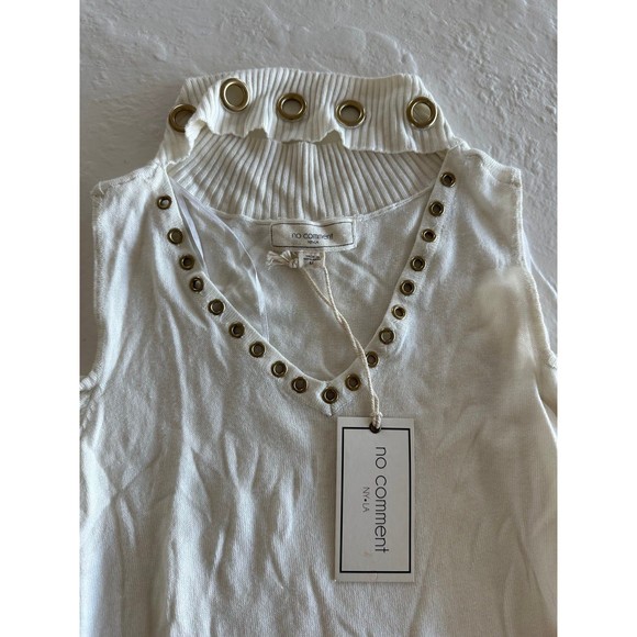 No Comment White Knit Cut Out Dress - Picture 5 of 11